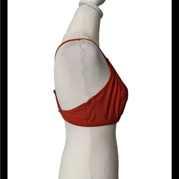 Athleta Orange Adjustable Straps Rushing Swimsuit Top 34D-DD - Picture 2 of 4
